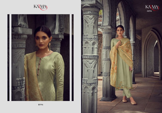 Karma Samaira 4095 Series Heavy Exclusive Wear Designer Salwar Kameez Collection